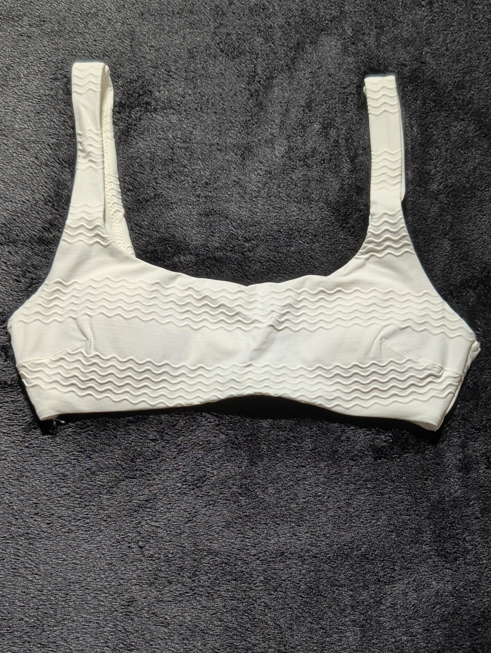 Aerie Scoop Neck Wavy Rib Bralette Bikini Top